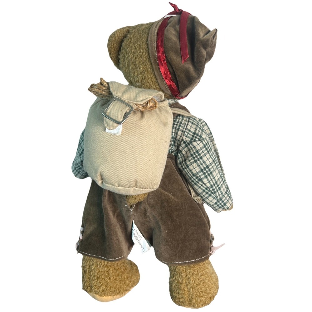 Imeco KG Bavarian Teddy Bear Lederhosen Edelweiss Alpine Souvenir 12 Inch Italy - Picture 6 of 15